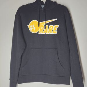 Pink Dolphin Rare Ghost Graphic Pullover Hoodie Men's M Black